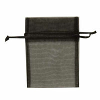 JAM Paper Sheer Bags - X-Small - 3" x 4" - Black - 96 Pack-Color: Black x-small sheer bag