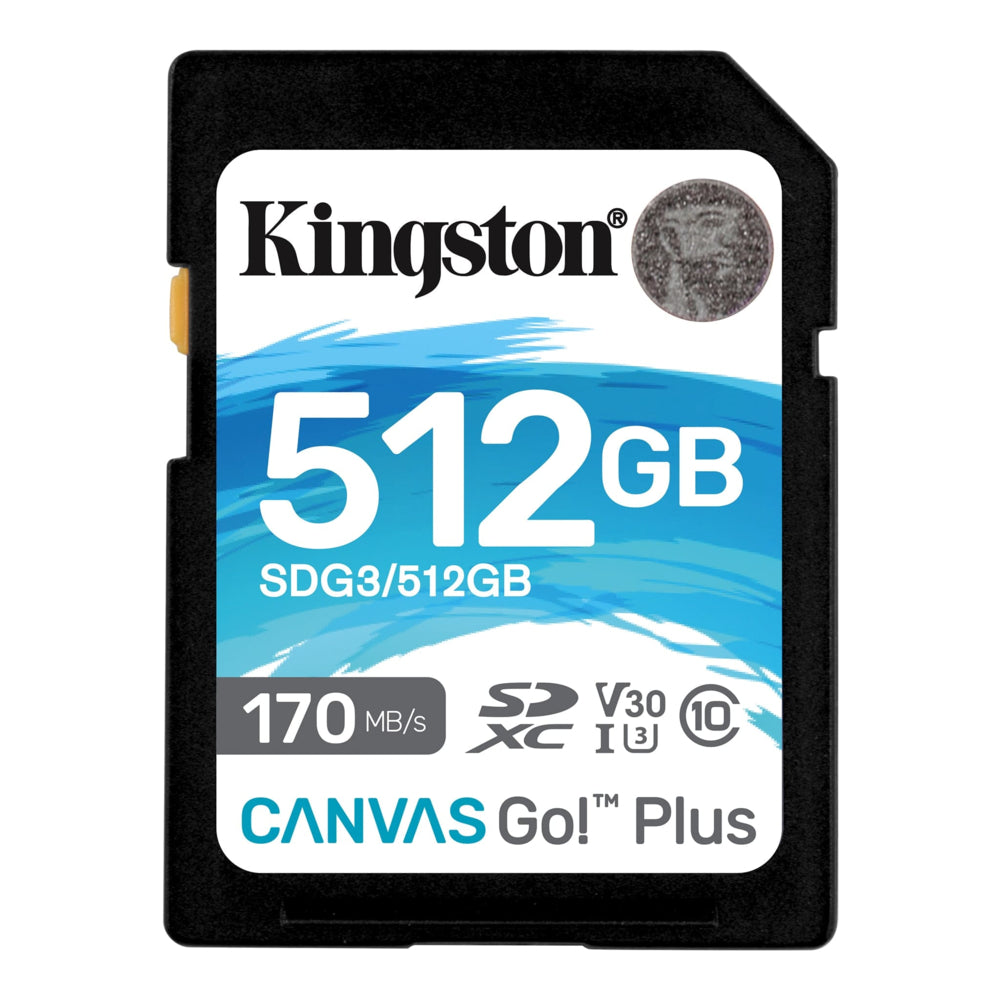 Kingston Canvas Go Plus 512GB SDXC UHS-I Memory Card | staples.ca