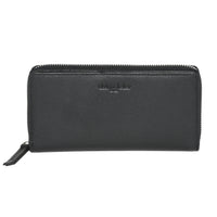 Club Rochelier Zip Around Clutch with Tab Wallet - Black-Black - Leather
