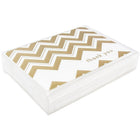 JAM Paper Thank You Cards Set, Gold Chevron Stripe, 10 Pack (D41114TYGLMB)-Comes with 10 thank you cards and 10 white envelopes!