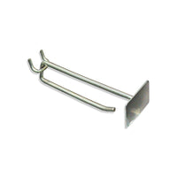 Azar Displays 4" x 0.225" Metal Scan Hooks, 50 Pack (700014)-Galvanized metal