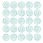JAM Paper Circular Coloured Papercloops, Teal, 50 Pack (21832066)-These Colourful paper clips are great for organzing papers and documents at home, school, or the office!