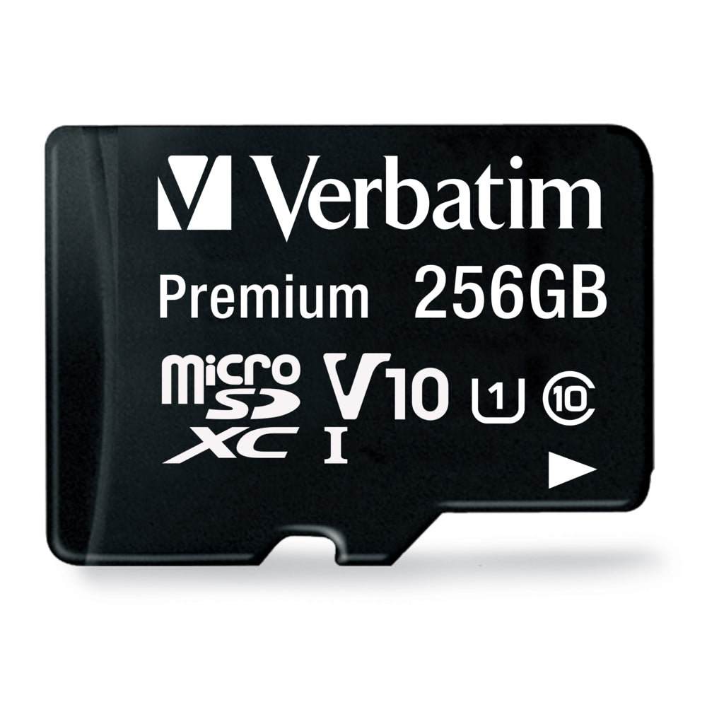 Verbatim 256GB Premium microSDXC Memory Card with Adapter - UHS-I