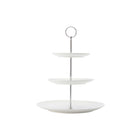 Maxwell & Williams Diamonds Round 3-Tier Cake Stand - White-Cake Service