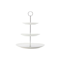 Maxwell & Williams Diamonds Round 3-Tier Cake Stand - White-Cake Service