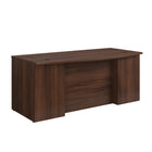 Sauder 71"W Affirm Executive Desk - Noble Elm- Melamine top surface is heat, stain, and scratch-resistant