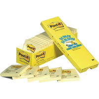 Post-it Cabinet Pack, 3" x 3", Canary Yellow, 24 Pack-Easy to open