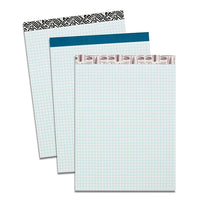 Staples Single Fashion Writing Pad - 8-1/2" x 11-3/4" - Quad-Ruled - 50 Sheets - Assorted Colours-Assorted colour fashion headtapes