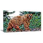 Designart Brown Bear Animal Canvas Art, Multiple Sizes, (PT2434-32-16)-Print