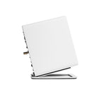 Kanto S4 Desktop Speaker Stands for Midsize Speakers, White, 2 Pack-Low profile design keeps desktops looking clean