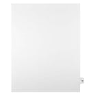 Mark Maker Legal Exhibit Index Tab White Single Tabs, 1/15th Cut, Letter Size, No Holes, Number 44, 25 Pack-White Single Tabs, 1/15th Cut