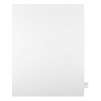 Mark Maker Legal Exhibit Index Tab White Single Tabs, 1/15th Cut, Letter Size, No Holes, Number 44, 25 Pack-White Single Tabs, 1/15th Cut