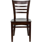 Flash Furniture HERCULES Series Ladder Back Walnut Wood Restaurant Chair-Wood Chair