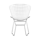 Nicer Furniture Bertoia Style Wire Side Chair - White - 2 Pack-Armless