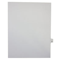 Mark Maker Legal Exhibit Index Tab White Single Tabs, 1/26th Cut, Letter Size, No Holes, Letter S, 25 Pack-White Single Tabs, 1/26th Cut