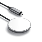 Satechi Magnetic Wireless Charging Cable-With a longer 1.5-meter (5 ft.) cable and reversible USB Type-C connector, the Magnetic Wireless Charging Cable offers both convenience and portability for recharging your iPhone