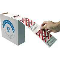Accuform Signs Tags By-The-Roll Lockout Tags, Cardstock, 3" W x 6-1/4" H, English, 250 Pack-Height: 6-1/4"