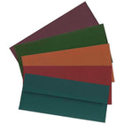 JAM Paper #10 Business Envelopes, 4 1/8 x 9.5, Assorted, 125 Pack (315BTGORB)-Assortment of #10 Dark Base Business Envelopes: Teal, Dark Green, Dark Orange, Dark Red, and Burgundy
