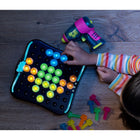 Educational Insights Design & Drill BrightWorks - Multicolor-Includes: 7.5" x 7.5" Design board, translucent motorized drill with Philips bit, 50 colorful translucent bolts, and activity guide. Requires 2 AA and 3 AAA batteries (not included). Drill Patent No. US D929,837