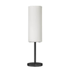 Dainolite Paza Modern Incandescent Table Lamp - 1 Light - Matte Black with White Glass -Adds a Unique Touch to your Space