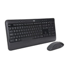 Logitech Advanced Wireless Keyboard and Mouse Combo (920-008701)-Long battery life - 36 months keyboard, 12 months mouse