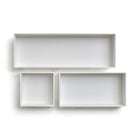 TRU RED 3 Piece Plastic Drawer Organizer - White-Use these organizers in your drawer or on your desk to hold paper clips, pencils, pens, and more