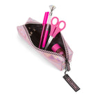 Blackpink Shine On Collection - Pencil & Small Accessories Case - Pink (PCA9142BP)-Pink prismatic, glossy material for a futurist look
