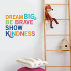 WallPops Dream Big Wall Quote, Multicolor-Peel and stick, repositionable
