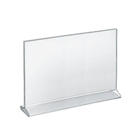 Azar Displays 11" x 14" Horizontal Top Load Acrylic Sign Holder, Clear, 10 Pack (142716)-Perfect for schools, businesses, homes, and retail stores