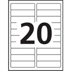 Avery Easy Peel Clear Glossy Laser/Inkjet Address Labels, 1" x 4", 200 Pack, (7661)-Design and print your required labels on-demand using Easy, free Design & Print Online Software available at avery.ca