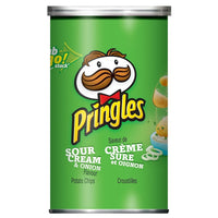 Pringles Flavour Potato Chips - Sour Cream & Onion Flavour - 68g - 12 Pack-Sour Cream & Onion flavour
