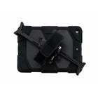 CTA Digital Adjustable Anti-Theft Security Grip with Hand Strap for 7" to 13" Tablets - Black-Works with tablets in their cases up to 1" in thickness