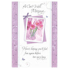 Rosedale 5-1/2" x 8" A Get Well Message Greeting Cards And Envelopes, 12 Pack (17232)-Printed on premium uncoated card stock
