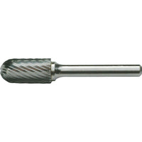 Solid Carbide Burrs, Cylinder Shape With Ball Nose, Shank Type C, TGI564, 3 Pack-INCH - RH Spiral Cut