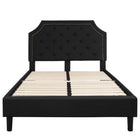Flash Furniture Brighton Full Size Tufted Upholstered Platform Bed - Black Fabric-Platform Bed