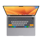 JCPal VerSkin Apple MacOS Shortcuts Keyboard Protector for MacBook Pro 14"/16" (2021/2023) and MacBook Air 13"/15" (2022/2023/2024)-Over 60 colour-coded shortcuts for the Apple Mac operating system (macOS)