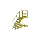 Tri-Arc Supported 60" Cantilever Rolling Ladder, Perforated, 92" x 92" (UCS500640246)-Frame Material: Steel