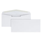 Staples #10 Gummed White Recycled Envelopes - 4-1/8" x 9-1/2" - 500 Pack-Commercial flap with diagonal seam