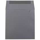 JAM Paper 6 x 6 Square Envelopes, Dark Grey, 50 Pack (36396439I)-Blank interior for personalized message