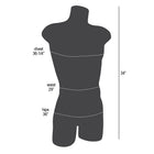 Eddie's Endurable Male Torso - White (150154-1)-100% recyclable polyethylene