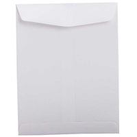 JAM Paper 8 3/4 x 11 1/4 Open End Envelopes, White, 50 Pack-Open End Envelopes
