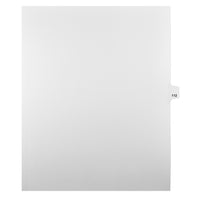 Mark Maker Legal Tabs - Letter Size - White - 1/25th cut - 25 tabs per package - 5 packages Pack - Number 112-White Single Tabs