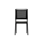 CB Office Ace Multi-Purpose Armless Stacking Chairs - Black - 4 Pack-Four leg design