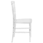 Flash Furniture Flash Elegance Crystal Ice Napoleon Stacking Chair (BHH002CRYSTAL)-Stack Quantity: 10