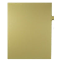 Mark Maker Legal Exhibit Index Tab Buff Single Tabs, 1/25th Cut, Letter Size, No Holes, Number 132, 25 Pack-Buff Single Tabs, 1/25th Cut