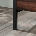 Sauder Market Commons Lateral File Cabinet - Rich Walnut (1 Box)-Rich Walnut finish with Slate Gray accents.