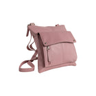 Champs Leather Ultimate Organizer Crossbody Bag with RFID - Pink-Fabricated from full grain genuine leather