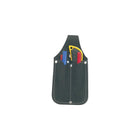 Kuny's Leather Pouch Utility 3 Pockets, Black (PH-34), 2 Pack-Material: Leather