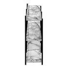 Monarch Specialties 2221 48"L Accent Table - White Marble/Black Metal Console-7
