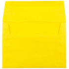 JAM Paper A6 Invitation Envelopes, 4.75 x 6.5, Brite Hue Yellow Recycled, 1000 Pack (94531B)-Size: A6 (4 3/4" x 6-1/2")